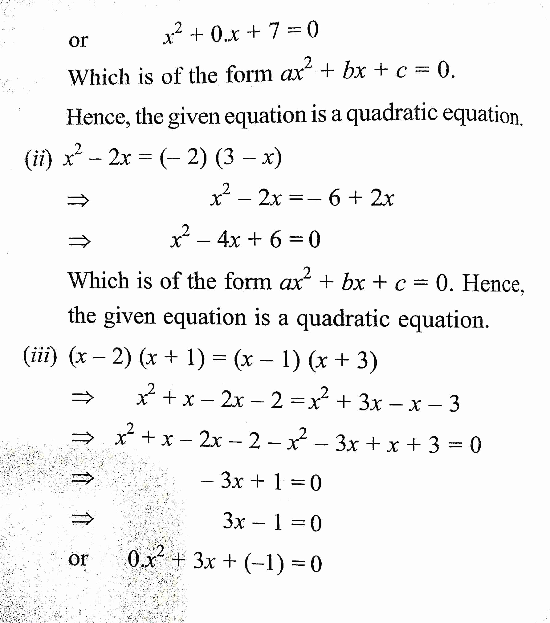 exercise 4.1 class 10 maths

